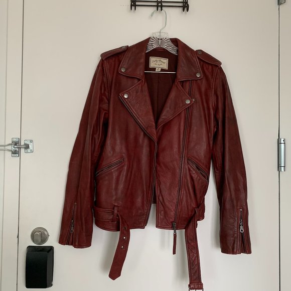 Lucky Brand Jackets & Blazers - NWOT Lucky Brand Leather Motorcycle Jacket